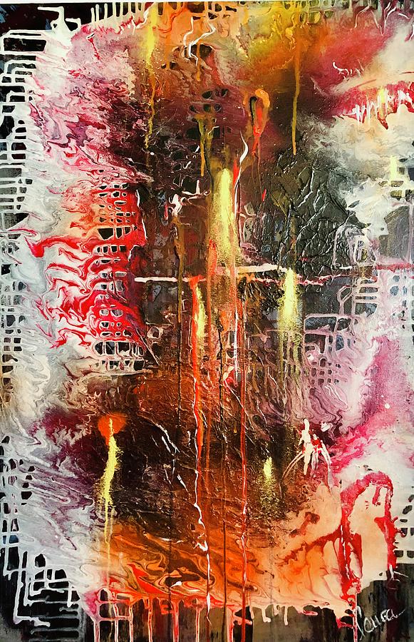 Conflagration #1 Painting by Laura Jaffe