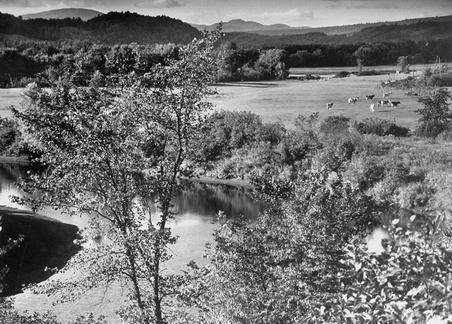 Vintage Photograph - Connecticut River #1 by Margaret Bourke-White