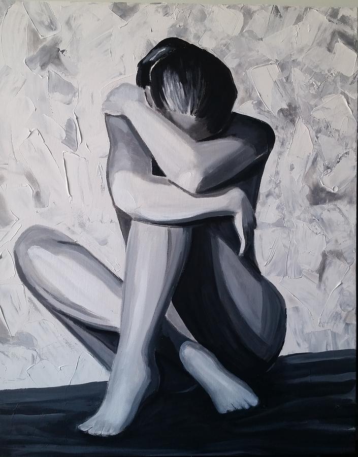 Contemplation #1 Painting by Rosie Sherman
