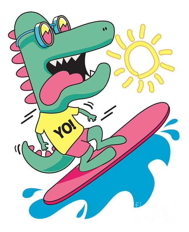 Play Digital Art - Cool, Cute Monster Crocodiles 1 by Braingraph Play Digital Art - Cool, Cute Monster Crocodiles 1 by Braingraph