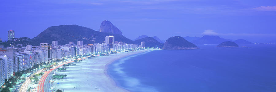 Copacabana Beach, Rio De Janeiro, Brazil #1 Photograph by Panoramic Images