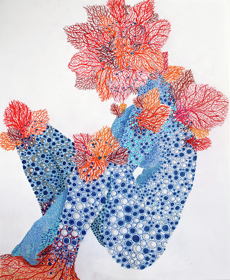 Coral Entity 1 Drawing by Benjamin Hummitzsch Coral Entity 1 Drawing by Benjamin Hummitzsch