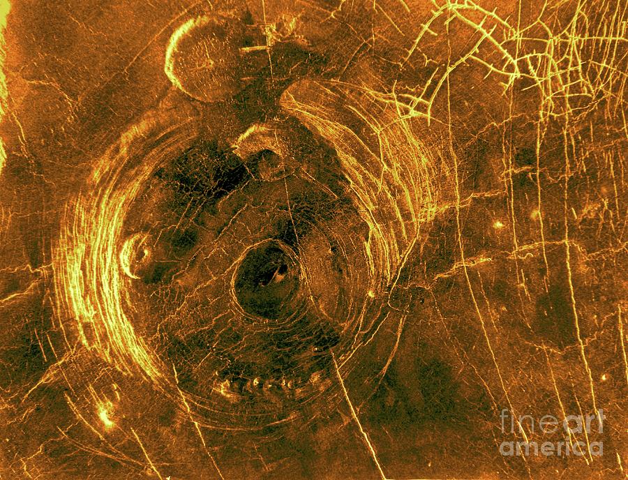 Corona And Pancake Domes On Venus #1 Photograph by Nasa/jpl/science Photo Library