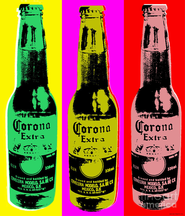Corona beer - #2428 #1 Digital Art by Jean luc Comperat