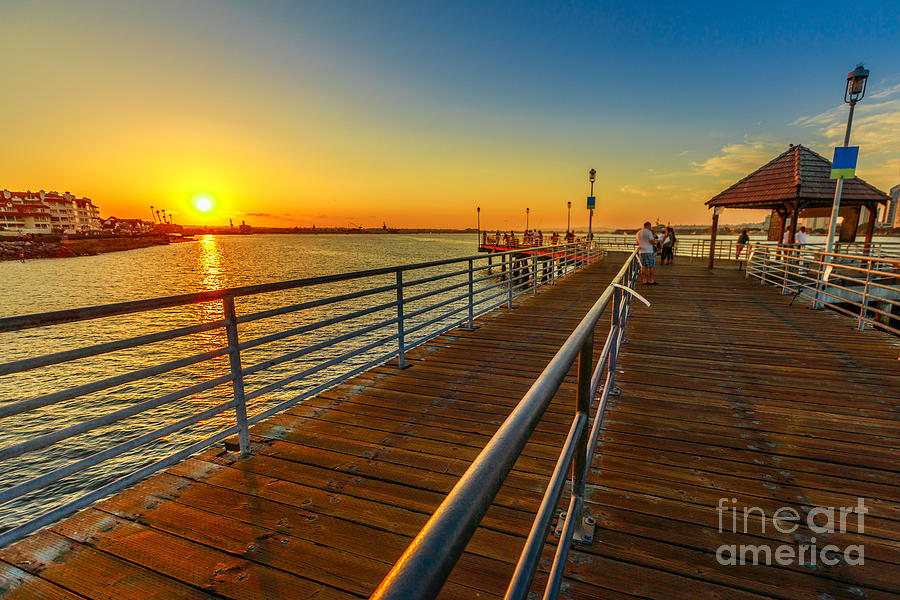 Coronado pier sunset #1 Photograph by Benny Marty