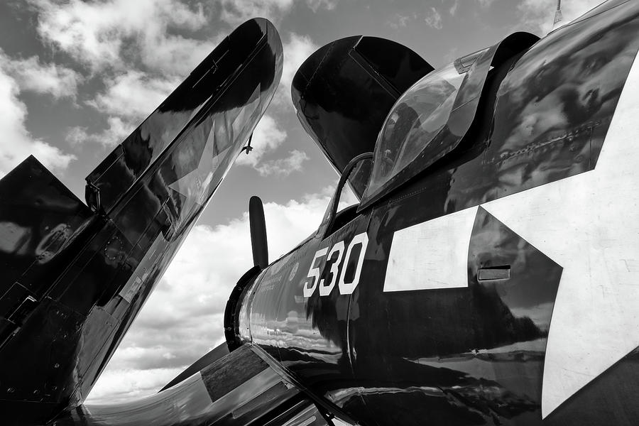 Corsair with Folded Wings #1 Photograph by Chris Buff