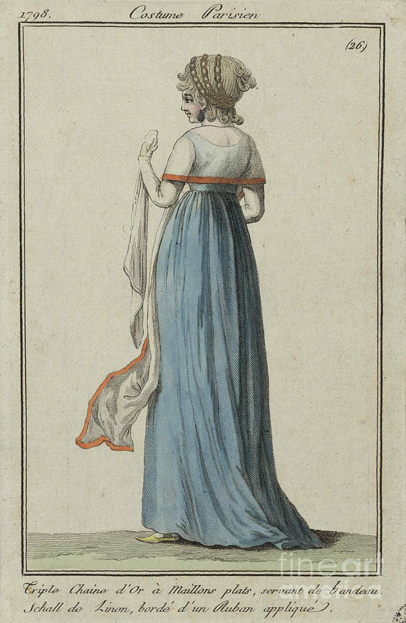 Costume Parisien #1 Drawing by Heritage Images