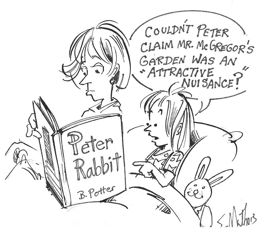Couldnt Peter Claim Mr. Mcgregors Garden Was An #1 Drawing by Shelley Matheis Couldnt Peter Claim Mr. Mcgregors Garden Was An #1 Drawing by Shelley Matheis