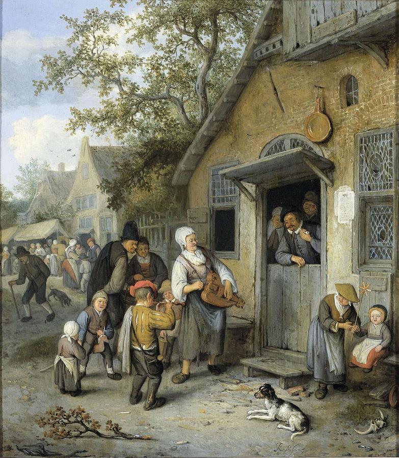Country Kermis. #1 Painting by Cornelis Dusart