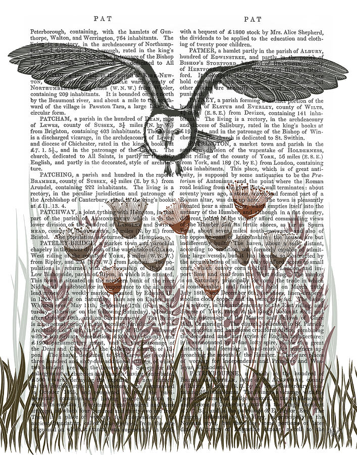 Bird Painting - Country Lane Owl 4, Earth #1 by Fab Funky