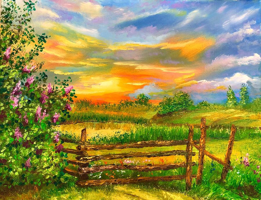 countryside painting