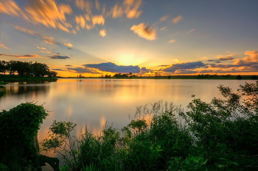 Sunset Photograph - County Lake Sunset #1 by Mark McDaniel