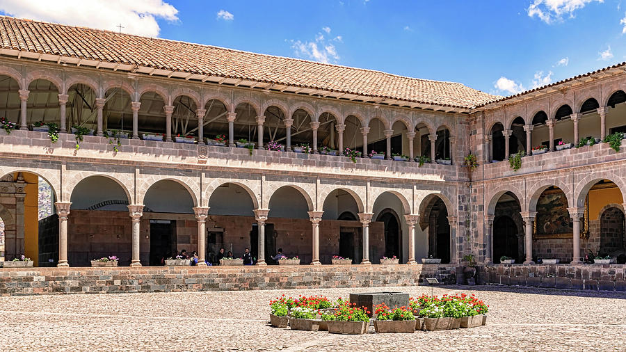 Courtyard Of Convent Of Santo Domingo In Koricancha The City Of Photograph