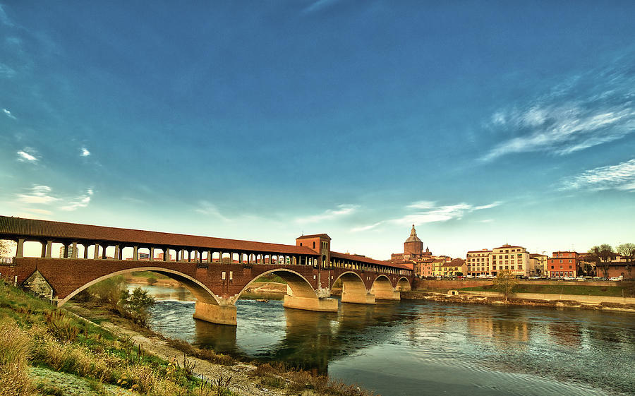 covered bridge in Italy #1 Photograph by Vivida Photo PC