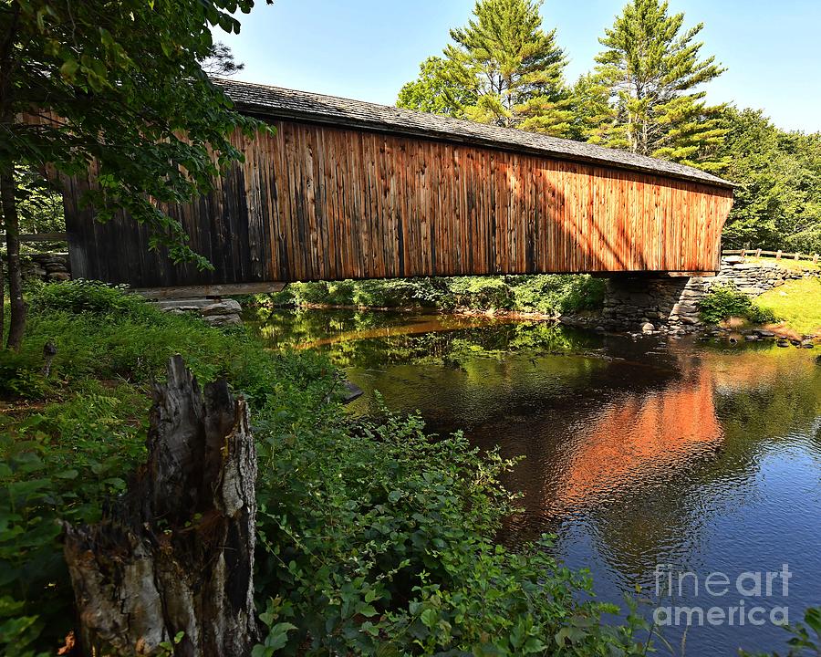 Covered Bridge Reflection #2 Photograph by Steve Brown