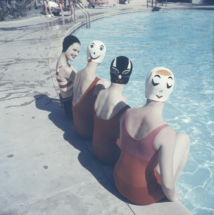 Swim Caps Photograph - Crazy Swim Caps by Ralph Crane