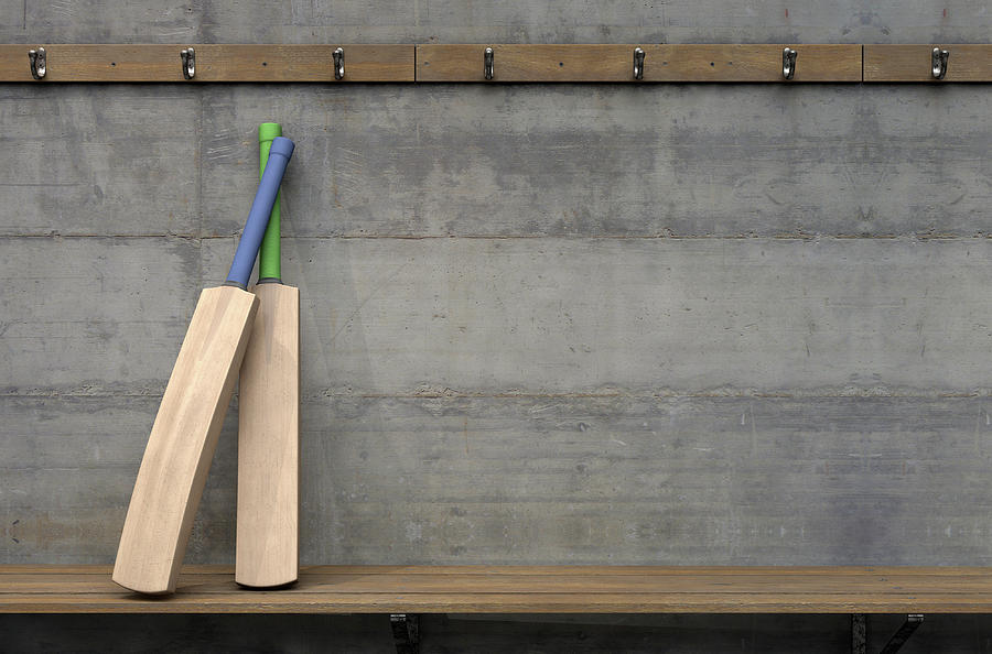 Cricket Digital Art - Cricket Bat In Change Room #1 by Allan Swart