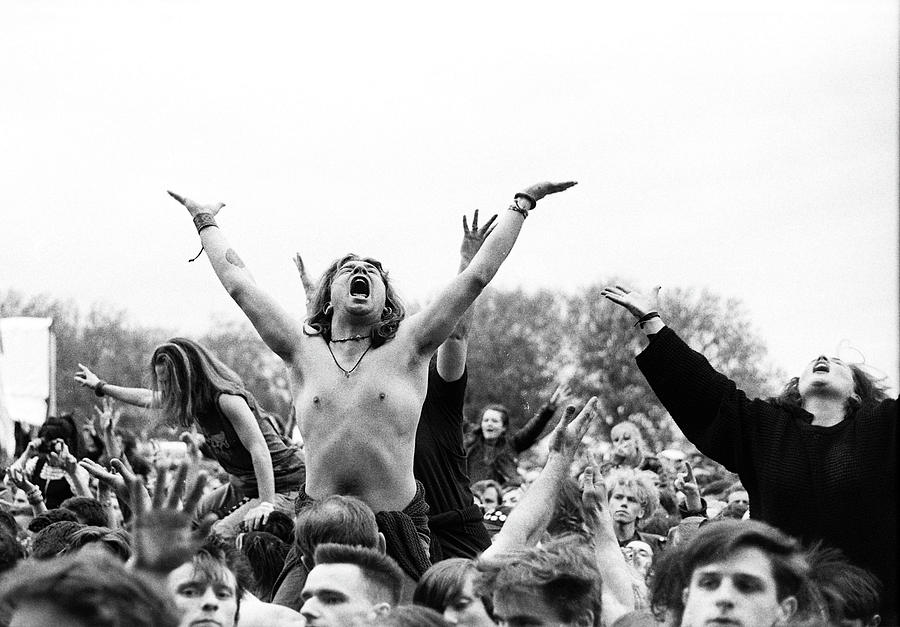 Crowd At Finsbury Park London 1991 #1 Photograph by Martyn Goodacre