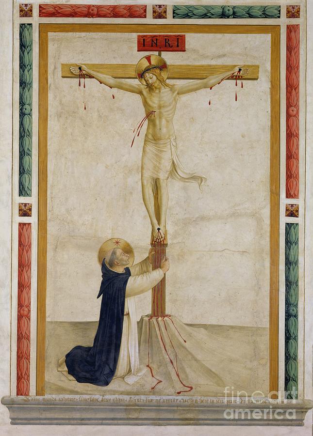 Crucifixion With St. Dominic Painting by Fra Angelico