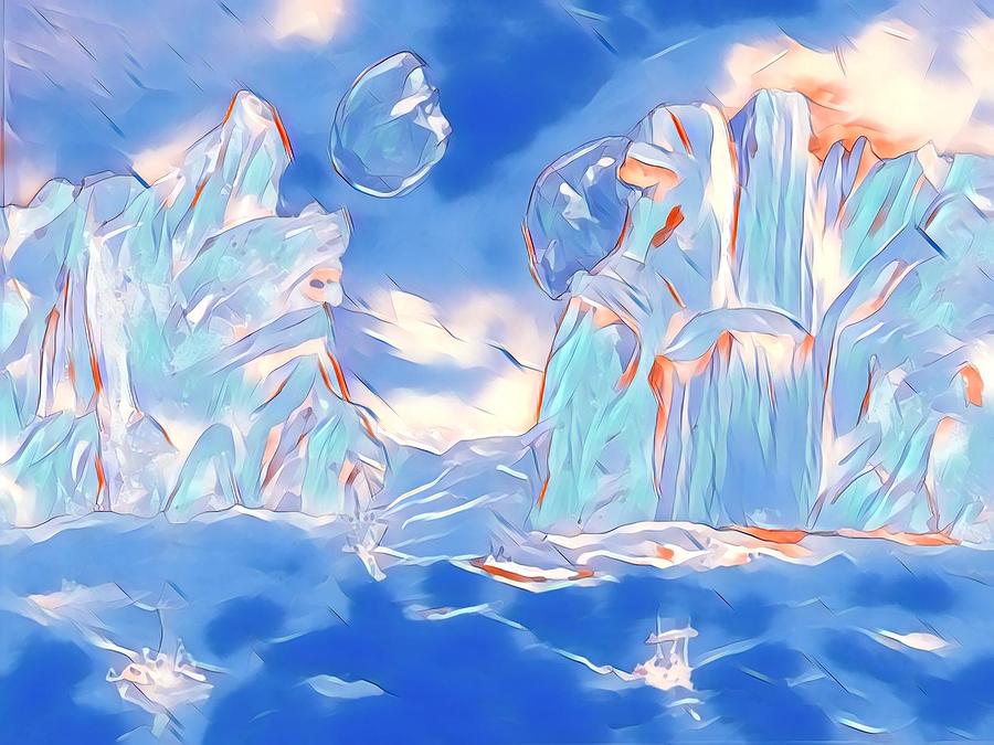 Crystal Sea #1 Digital Art by Gail Daley