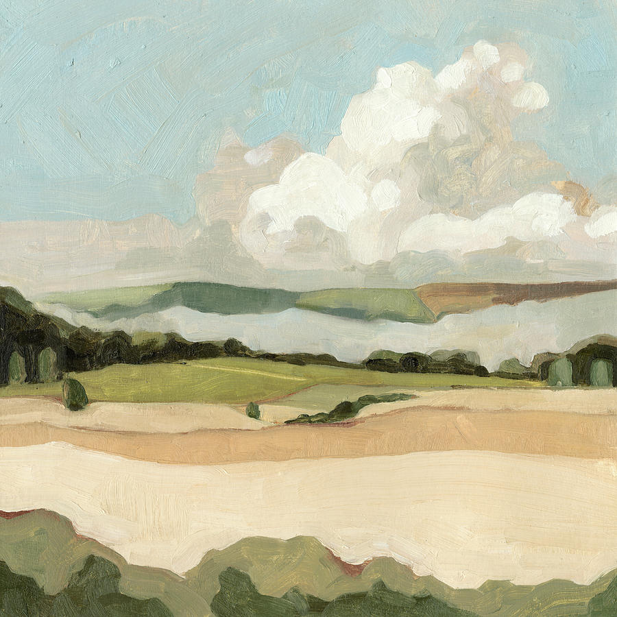 Cumulus Landscape II #1 Painting by Emma Scarvey
