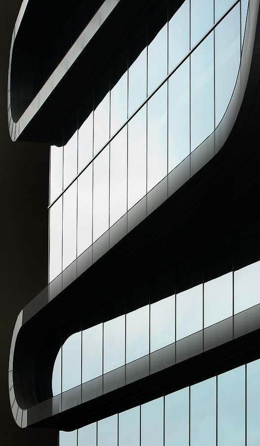 Architecture Photograph - Curves. #1 by Greetje Van Son