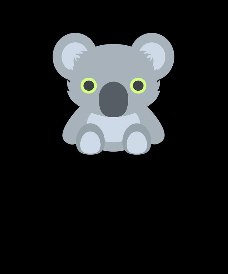 Cute Koala Bear Emoji Digital Art by Jonathan Golding | Fine Art America