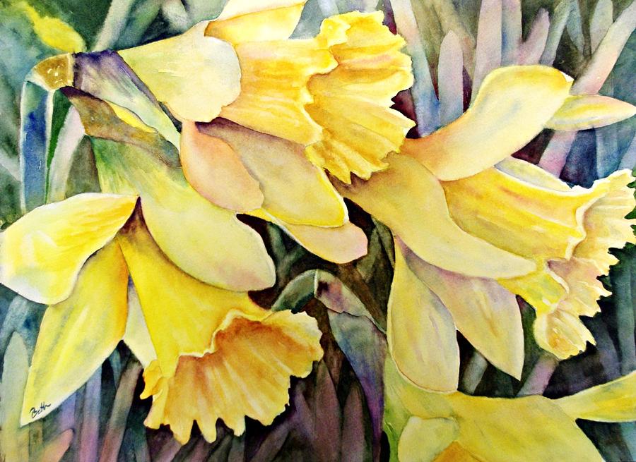 Daffodils #1 Painting by Beth Fontenot