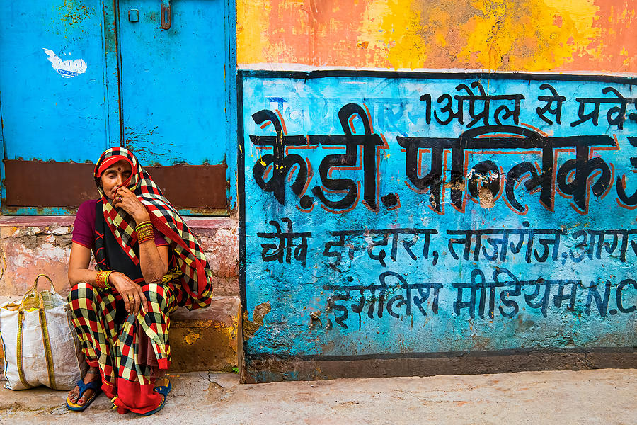 Street Photograph - Daily Life In Taj Ganj #1 by Olivier Schram