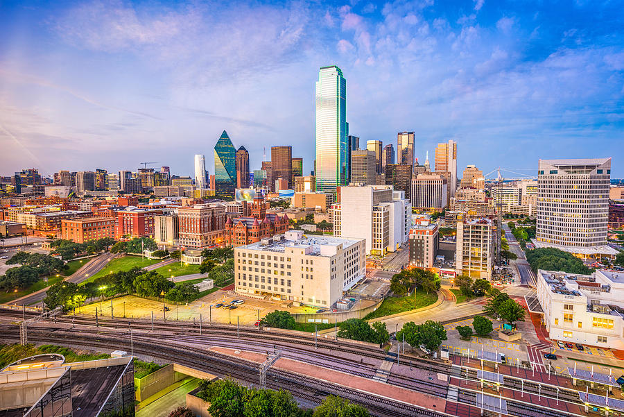 Dallas Photograph - Dallas, Texas, Usa Downtown Skyline #1 by Sean Pavone