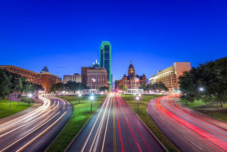 Dallas Photograph - Dallas, Texas, Usa Skyline Over Dealey #1 by Sean Pavone