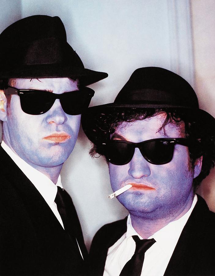 DAN AYKROYD and JOHN BELUSHI in THE BLUES BROTHERS -1980-. #1 Photograph by Album