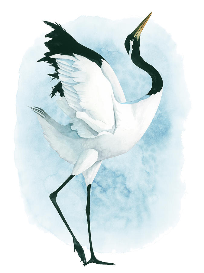 Dancing Crane II Painting by Grace Popp - Fine Art America