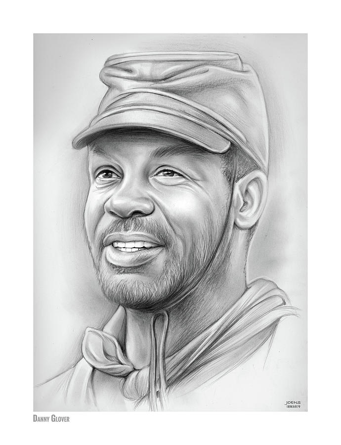 Danny Glover #1 Drawing by Greg Joens