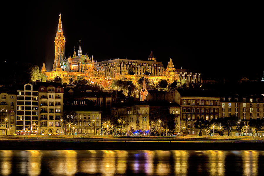 Danube Night View in Budapest Photograph by Vivida Photo PC