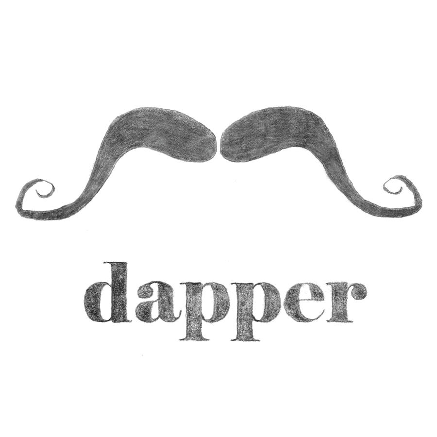 Mustache Painting - Dapper #1 by Jason Johnson
