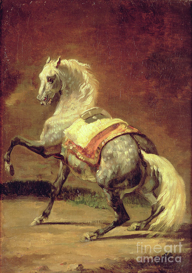 Dappled Grey Horse Painting by Theodore Gericault - Fine Art America