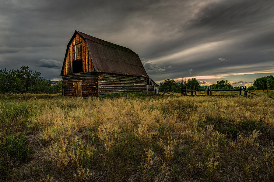 Dark Clouds over the Barn #1 Photograph by Rick Strobaugh
