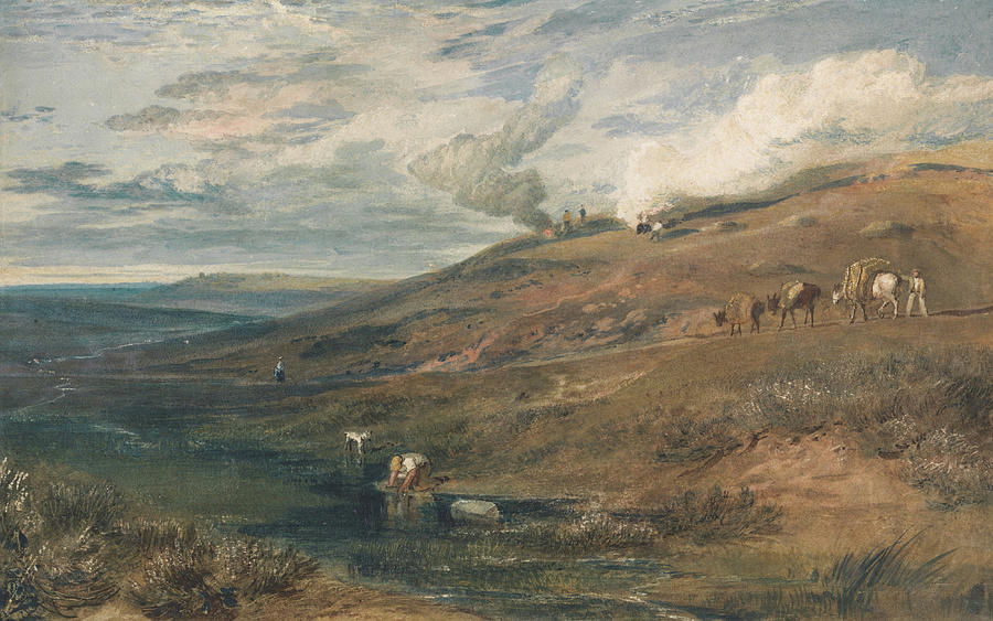Joseph Mallord William Turner Painting - Dartmoor The Source of the Tamar and the Torridge #3 by Joseph Mallord William Turner