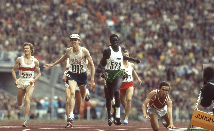 Munich Movie Photograph - Dave Wottle At The 1972 Summer Olympics #1 by John Dominis