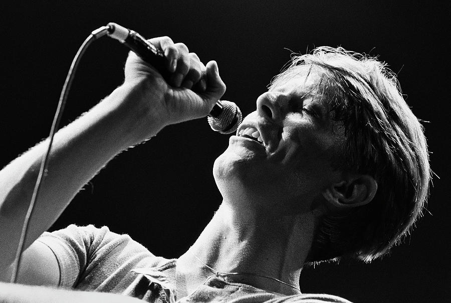 Music Photograph - David Bowie In Concert #1 by George Rose