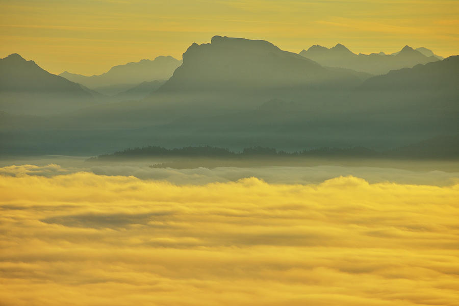 Dawn Over Sea Of Clouds #1 Photograph by Raimund Linke