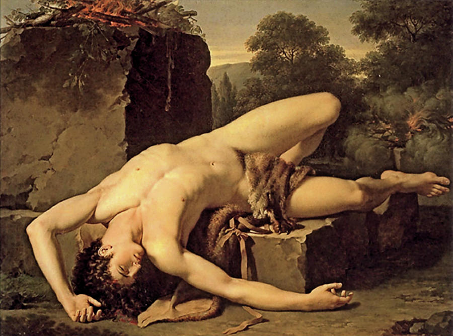 Death Of Abel #1 Painting by Francois Xavier Fabre