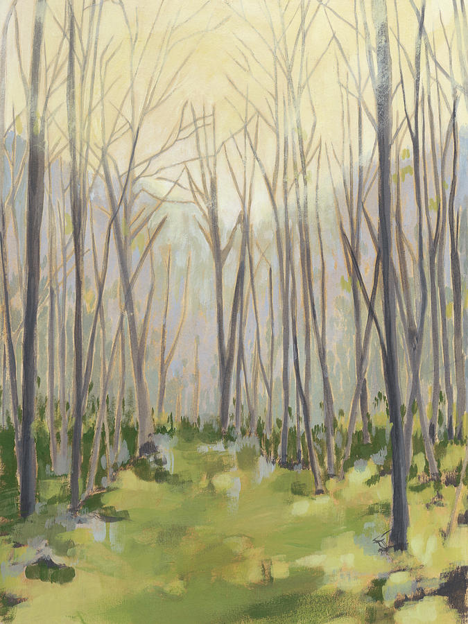 Delicate Forest II #1 Painting by Megan Meagher