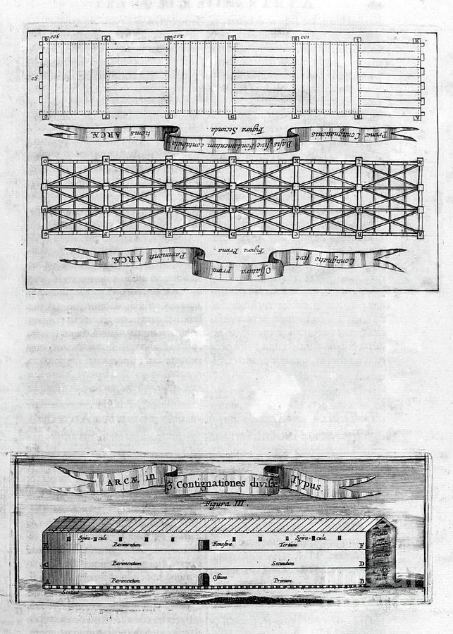 Description Of The Ark, 1675. Artist #1 Drawing by Print Collector