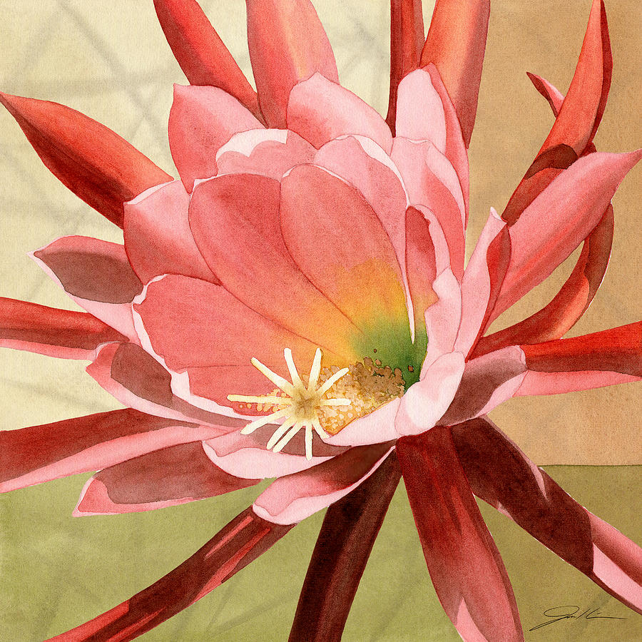 Flower Painting - Desert Bloom I #1 by Jason Higby