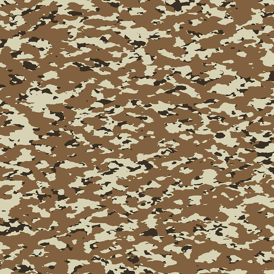 Desert Camouflage Pattern #1 Digital Art by Jared Davies - Pixels