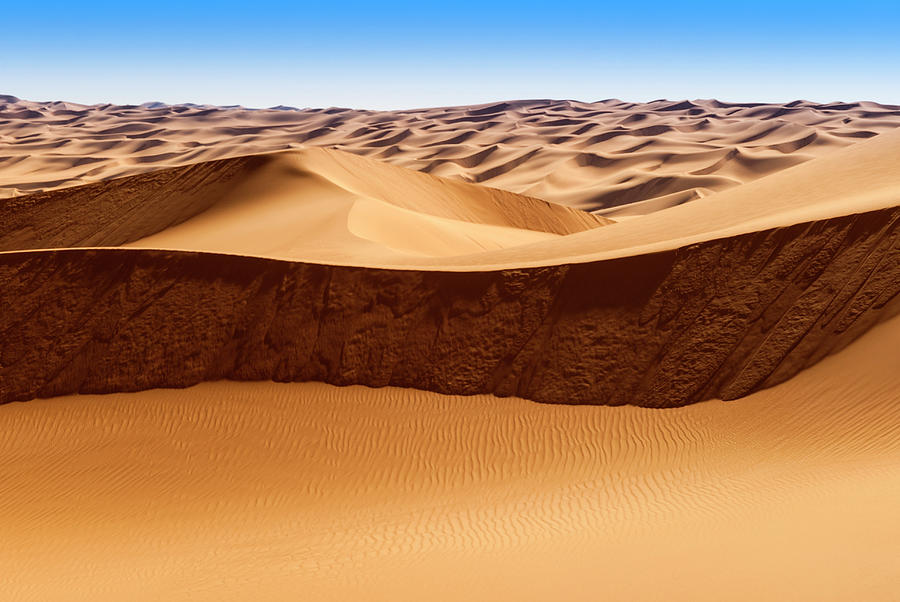 Desert Dunes, Sahara Desert, Libya #1 Photograph by Nico Tondini