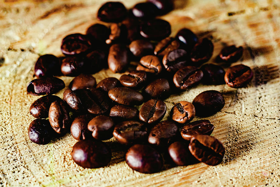 Detail of roasted coffee beans, produced in Colombia. #1 Photograph by Joaquin Corbalan
