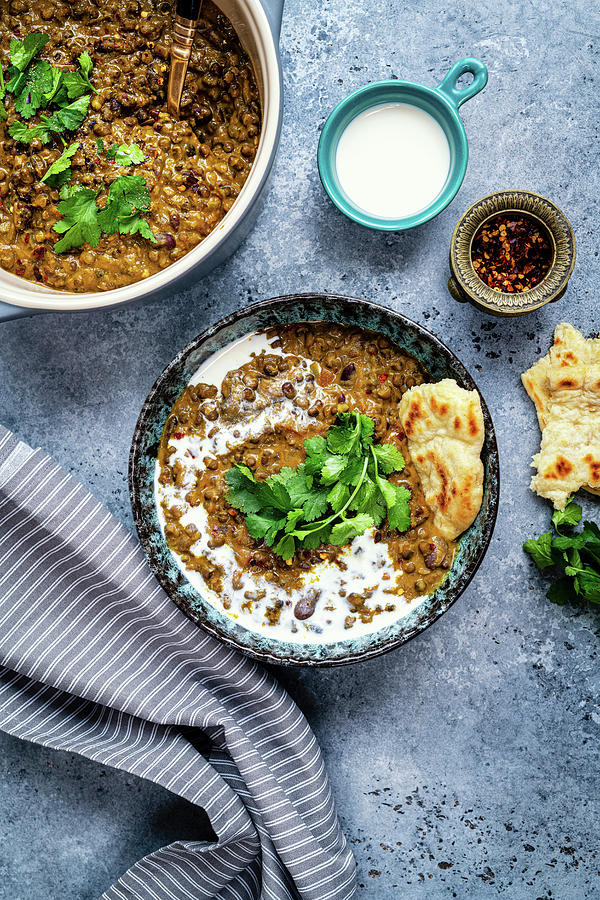 Dhal Makhani With Lentils And Beans india Photograph by Lucy Parissi